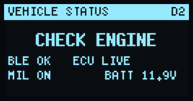 Aux vehicle status