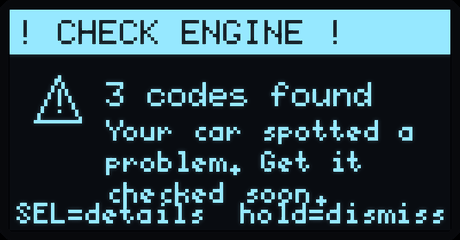 Check-engine alert