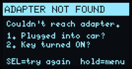 Adapter not found