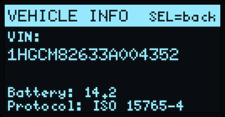 Vehicle info / VIN