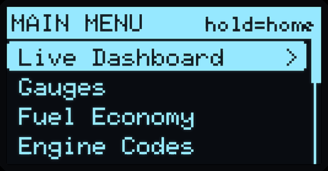Main menu